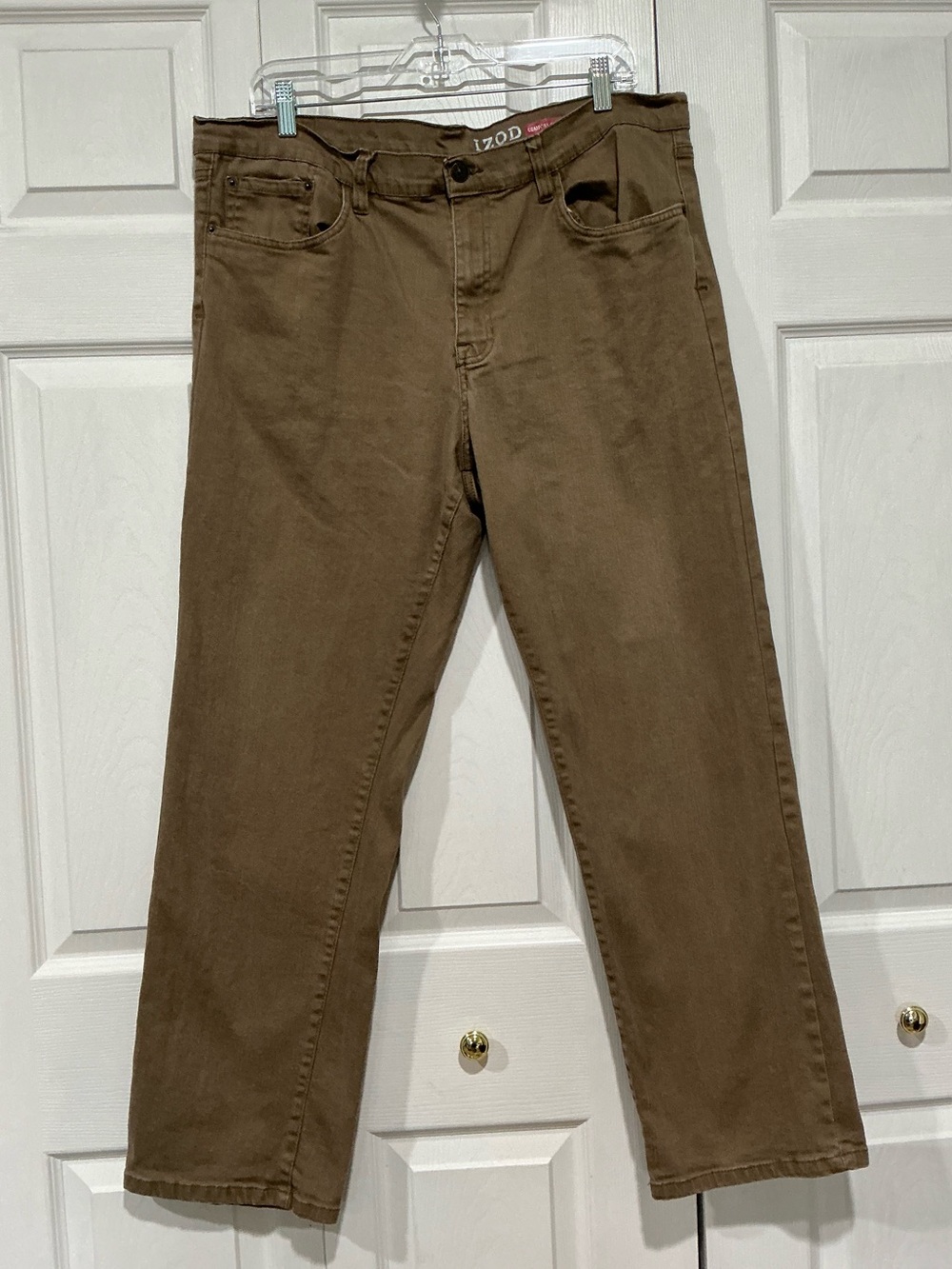 💙 IZOD Comfort Stretch Men’s Tan Denim Jeans - 40 x 32 (01485)